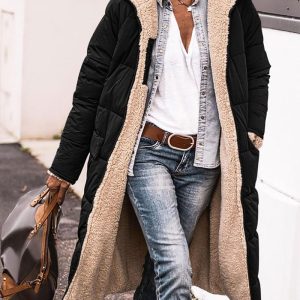 Pocket Design Versatile Longline Thermal Puffer Coat, Jackets & Coats, chicme - Women's Fashion Online