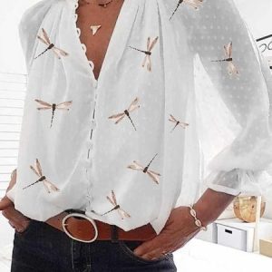 Long Sleeve Casual Shirt, Blouses & Shirts, Roselinlin - Online Catalog