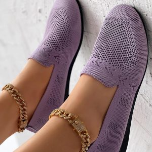 Hollow Out Breathable Casual Loafers, Slip-on, chicme - Women's Fashion Online