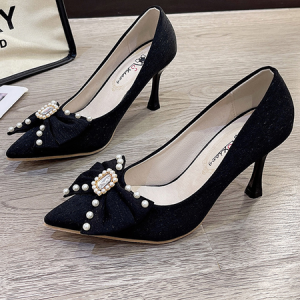 Plain All Season Flat, Heels, color:Black|size:39, Stylewe