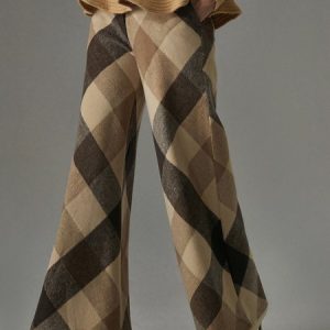 Loose Plaid Urban Fashion Long Pants Wide leg pants, Pants, color:As Picture|size:XXL, Stylewe