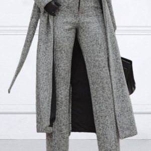 Urban Plain High Waist Fashion Straight Pants, Pants, color:Gray|size:XXL, Stylewe