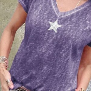 Cotton Geometric Short Sleeve Summer Top, Tees & T-shirts, Roselinlin - Online Catalog