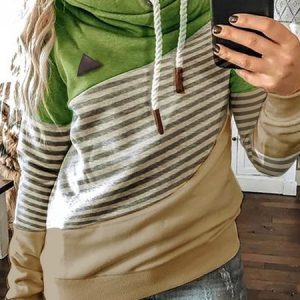 Cotton-Blend Hooded Fit Hoodies & Sweatshirt, Hoodies & Sweatshirts, color:Green|size:3XL, Noracora