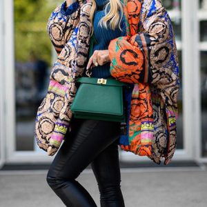 Ethnic Loose Urban Hoodie Padded Jacket, Padded Jackets, color:Multicolor|size:XXL, Stylewe