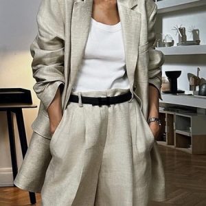 Urban Loose Shawl Collar Plain Blazer, Blazers, color:As Picture|size:XXL, Stylewe
