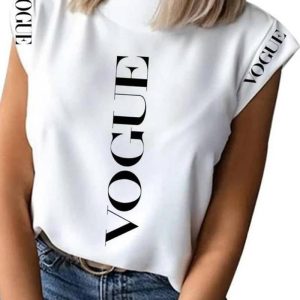 Short Sleeve Letter Print T-Shirt, women T-shirt & Tees, ChicMe catalog