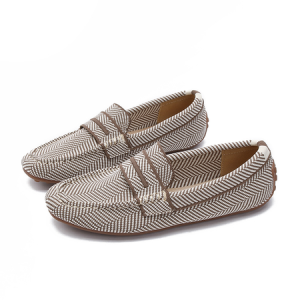 All Season Weaving Material Plain Shallow Shoes, Flats, color:white-brown|size:41, Stylewe