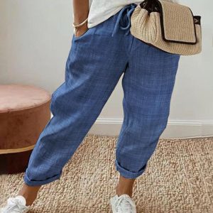 Drawstring Pocket Design Causal Pants, Pants, chicme - Women's Fashion Online