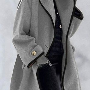 Women's Winter Coat Shift Casual Long Sleeve Loose Cardigan, Coats, color:Gray|size:XXL, Noracora