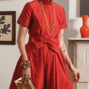 Plain Stand Collar Urban Regular Fit Shirt, Blouses and Shirts, color:Red|size:XXL, Stylewe
