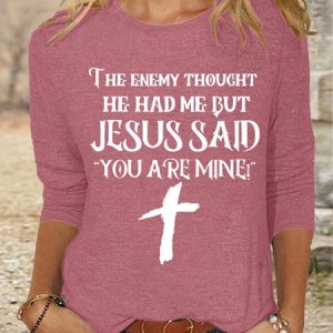 Women's Christian Casual Shirt, Long sleeves, Lilicloth.com