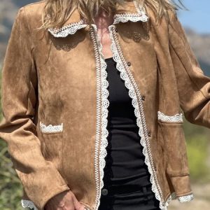 Crew Neck Long Sleeve Plain Regular Loose Jacket For Women, Jackets, color:Coffee|size:XXL, Noracora