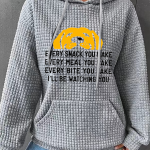Cotton-Blend Hoodie Dog Simple Hoodie, Hoodies&Sweatshirts, Lilicloth.com