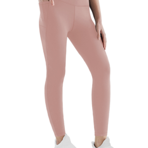 Women's Casual Plain All Season Pocket Stitching Ankle Pants Leggings, JustFashionNow Leggings, color:Pink|size:XXL,