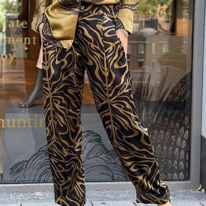Regular Fit Abstract Casual Pants, Pants, color:As Picture|size:XXL, Stylewe