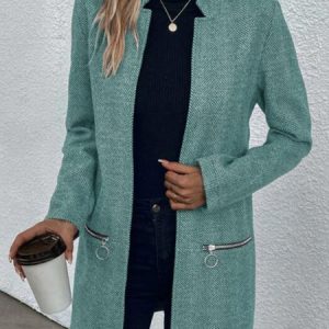 Women's Heavyweight Loose H-Line Jacket, Jackets, color:Blue|size:XXL, catalog Noracora shop