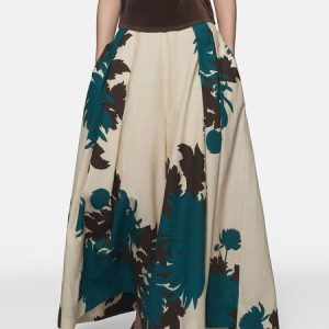 Loosen Fashion Wide Leg Statement Daily Pants, Wide Leg Pants, color:Apricot|size:XXL, Stylewe