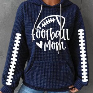 Casual Hoodie Text Letters Hoodie, Hoodies & Sweatshirts, color:Blue|size:5XL, Noracora