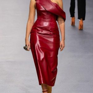 Plain Asymmetrical Urban Midi Dress With No Belt, Maxi Dresses, color:Wine Red|size:XXL, Stylewe