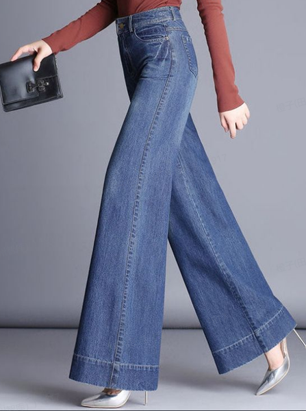 Loose Plain Urban Jeansпј€not for saleпј‰, Jeans, color:Blue|size:XXL, Stylewe