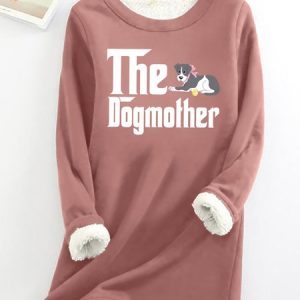 Lilicloth X Manikvskhan The Dogmother Womens Warmth Fleece Sweatshirt, Hoodies&Sweatshirts, Lilicloth.com
