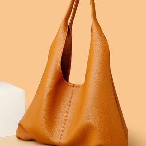 Minimalist Ruched Underarm Bag, Bags, color:Tan|size:One-size, Stylewe