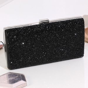 Rhinestone Chain Strap Evening Clutch Bag, Bags, chicme - Women's Fashion Online