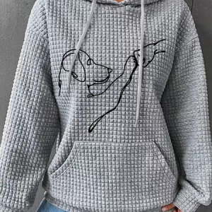 Funny Dog Hoodie Casual Loose Hoodie, Hoodies&Sweatshirts, Lilicloth.com