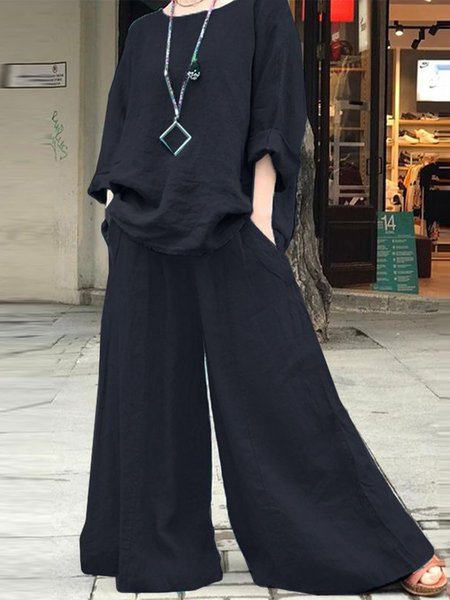 Loose Casual Two-Piece Set, Suits, Roselinlin - Online Catalog