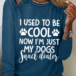I Used To Be Cool Now I'm Just My Dogs Snack Dealer Dog Casual Shirt, Long sleeves, Lilicloth.com