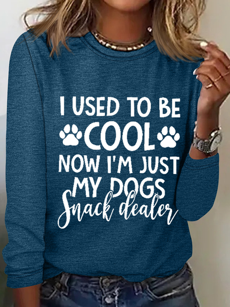 I Used To Be Cool Now I'm Just My Dogs Snack Dealer Dog Casual Shirt, Long sleeves, Lilicloth.com