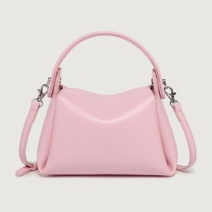 Women Minimalist Soft Handbag Magnetic Crossbody Bag, Bags, color:Pink|size:One-size, Stylewe