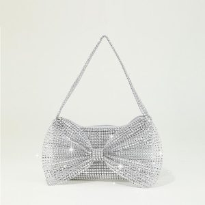 Rhinestone Bowknot Design Handbag, Bags, chicme - Women's Fashion Online