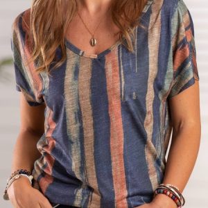 Women, T-shirts, color:Multicolor|size:XXL, Noracora