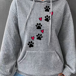 Simple Heart Dog Hoodie Cotton-Blend Hoodie, Hoodies&Sweatshirts, Lilicloth.com