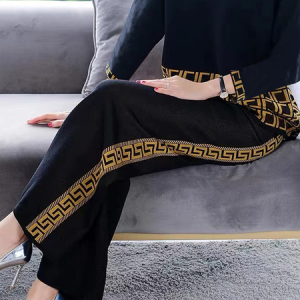 Medium Elasticity Urban Loose Long Pants Straight pants, Pants, color:Black|size:XXL, Stylewe