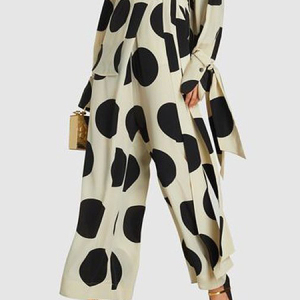 Loose Urban Polka Dots Pants Ankle Pants, Pants, color:As Picture|size:XXL, Stylewe