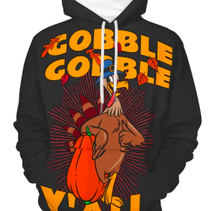 Gobble Gobble Turkey Animal Loose Casual Hoodie, Hoodies&Sweatshirts, Lilicloth.com