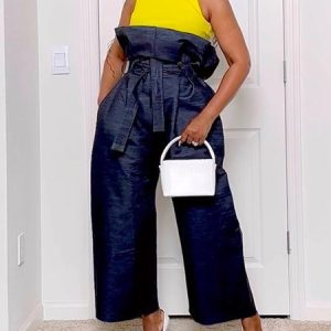 Denim Urban Color Block Regular Fit Jeans, Jeans, color:Denim Blue|size:XXL, Stylewe