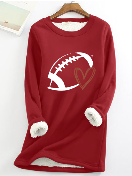 Funny Ball Crew Neck Casual Sweatshirt, Hoodies&Sweatshirts, Lilicloth.com