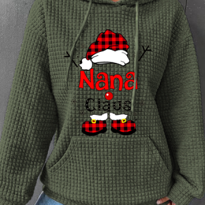 Casual Hoodie Santa Claus Hoodie, Hoodies & Sweatshirts, color:Green|size:3XL, Noracora