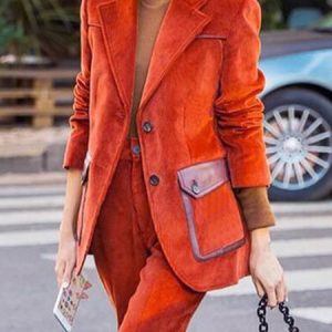 Regular Fit Plain Lapel Collar Urban Blazer, Blazers, color:Orange|size:XXL, Stylewe
