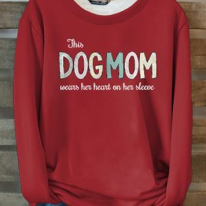 This Furmama Dog Cotton-Blend Dog Casual Crew Neck Fleece Sweatshirt, Hoodies&Sweatshirts, Lilicloth.com