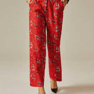 Urban Regular Fit Pants, Pants, color:Red|size:XXL, Stylewe