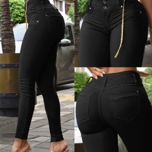 High Waist Pocket Design Skinny Pants, Pants, chicme - Women's Fashion Online