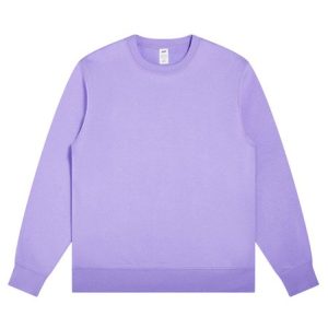 Casual Crew Neck Plain Sweatshirt, Hoodies & Sweatshirts, color:Purple|size:4XL, Noracora