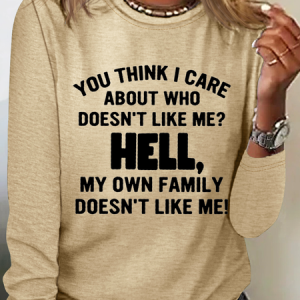 Joke And Appreciate Humorous Quotes Long Sleeve Casual Shirt, Long sleeves, Lilicloth.com
