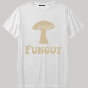 Men's Fungi Fun Guy Funny Cotton Loose Casual Crew Neck T-Shirt, T-shirts, Lilicloth.com