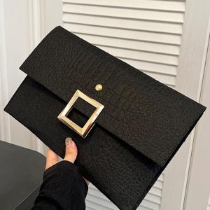 Crocodile Square Magnet Flap Clutch Bag, Bags, chicme - Women's Fashion Online